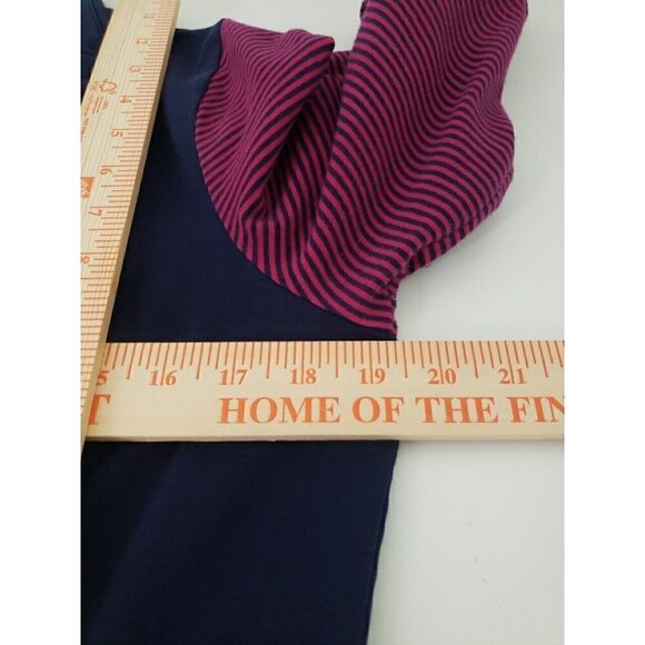 Lauren Ralph Lauren Active Jacket Stripe Cotton Mock Neck Womens Size Large - Picture 6 of 7